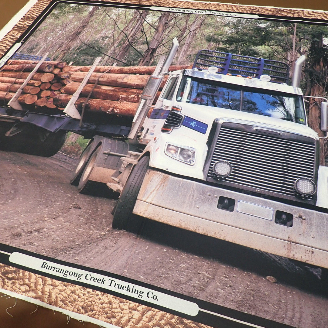 Big Logging Truck Panel - Nana's Weighted Blankets