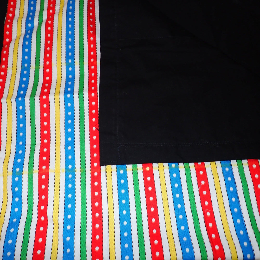 Blanket Skin - Medium Lap - black - coloured - stripes - Nana's Weighted Blankets