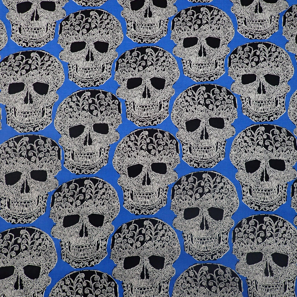Blue Skulls - Nana's Weighted Blankets