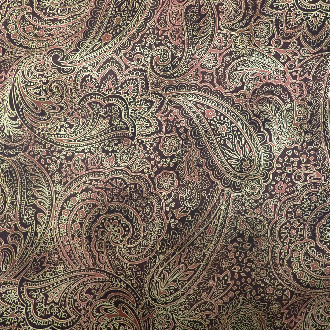 Brown and Gold Paisley - Nana's Weighted Blankets