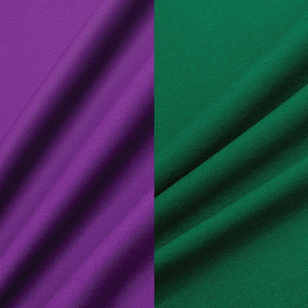 Plain Blanket - Purple on Green - Nana's Weighted Blankets