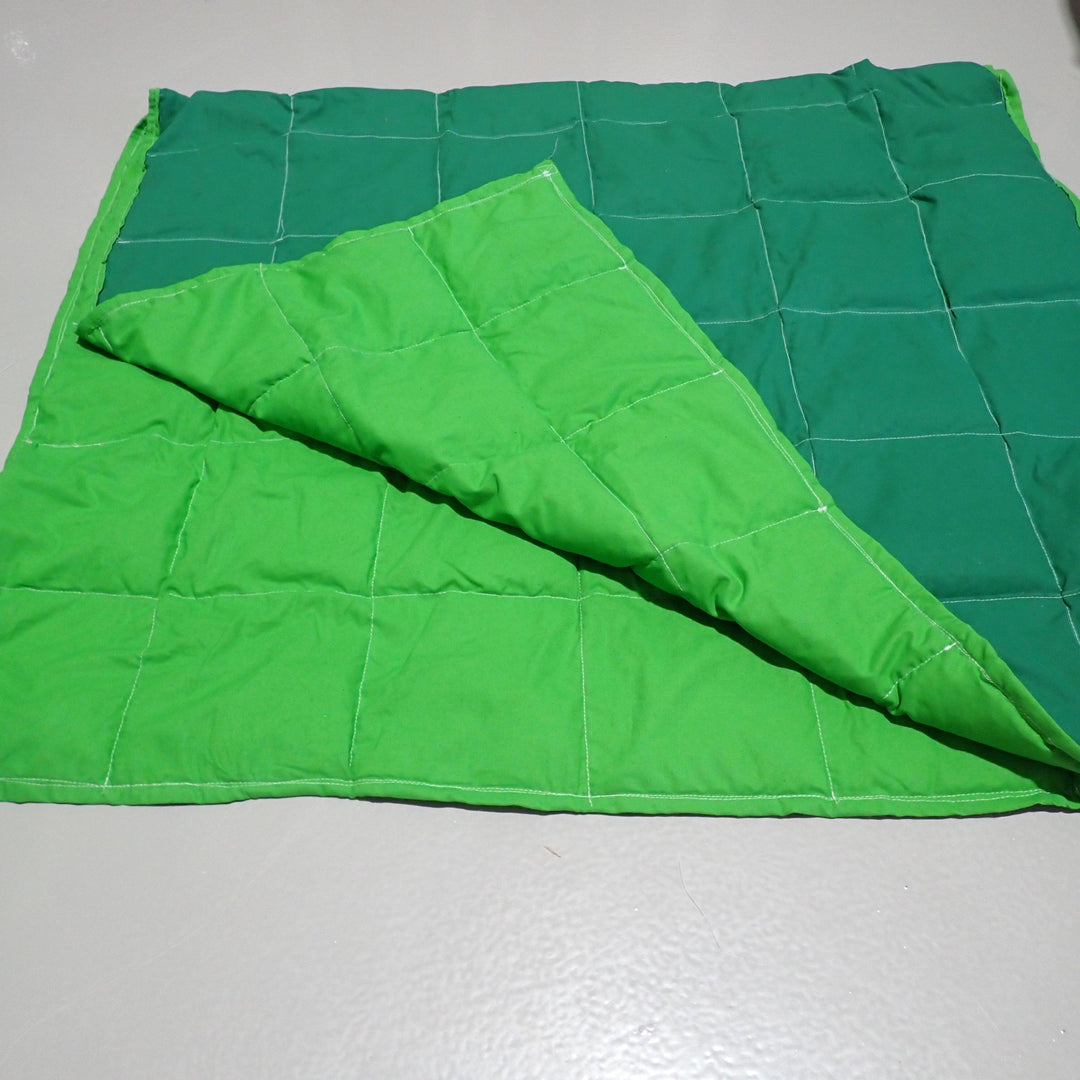 Pre-Made Single Blankets -Budget two tone green - Nana's Weighted Blankets