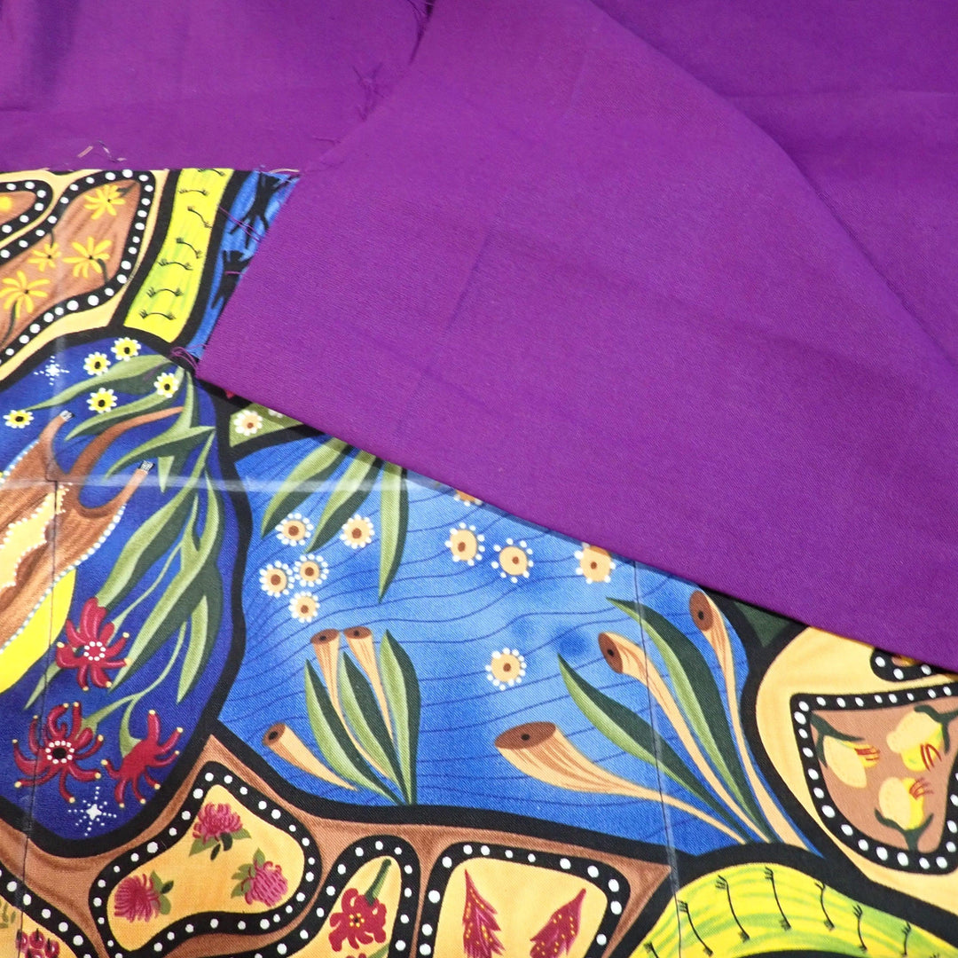Premade Blanket Skin -Large Lap- Bambillah By Nambooka on purple - Nana's Weighted Blankets