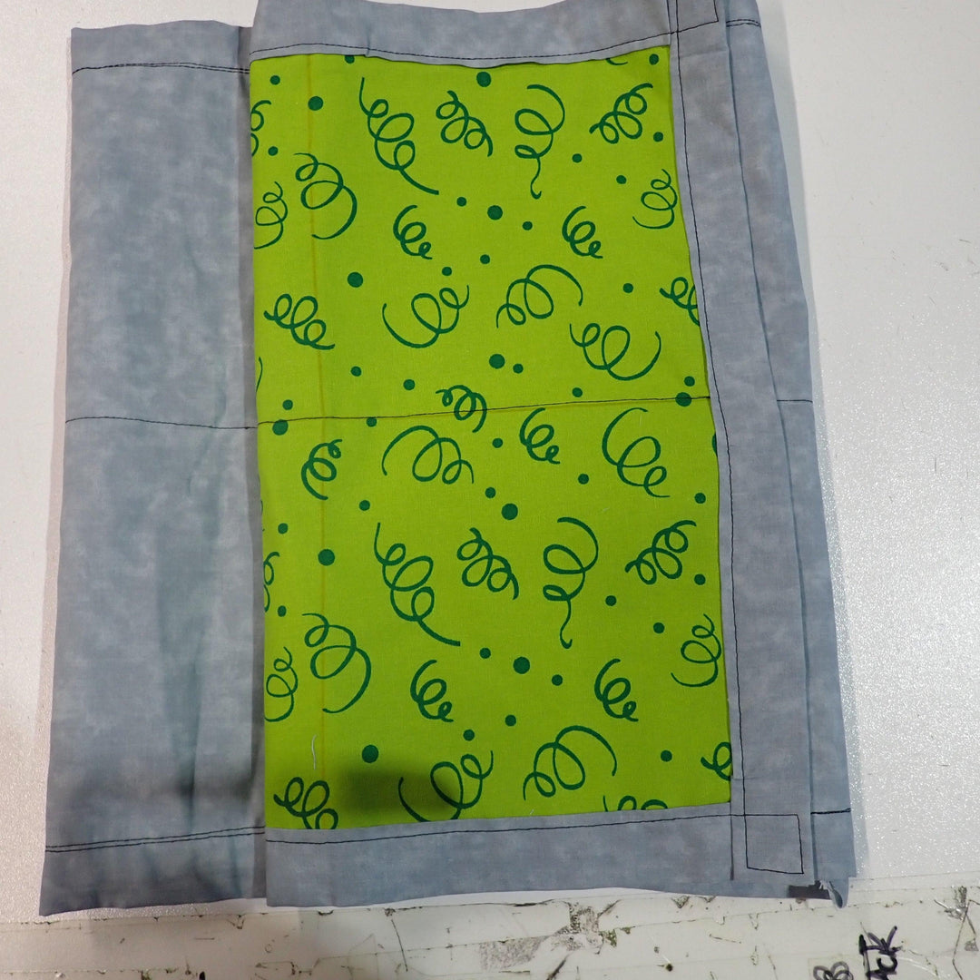 Premade -Child Neck Wrap - Green Swirls - Nana's Weighted Blankets