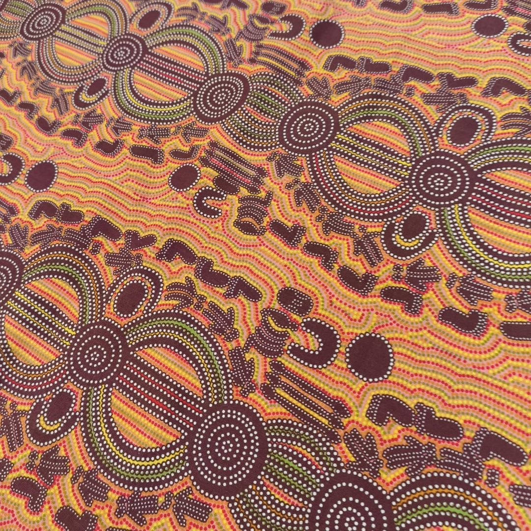 Rock Wallaby Dreaming Orange by Sandra Wayne - Nana's Weighted Blankets